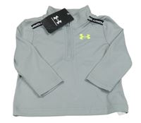 Nové - Šedá funkční sportovní mikina s logem Under Armour