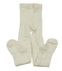 Smetanové punčocháče se srdíčky H&M