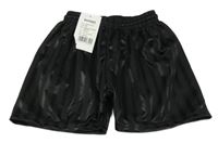 Nové - Čierne pruhované športové kraťasy Banner