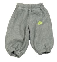 Šedé melírované tepláky s logem Nike 