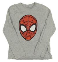Sivé melírované tričko so Spider-manem Marvel