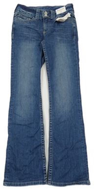 Nové - Tmavomodré bootcut rifle H&M