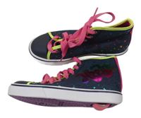 Nové - Tmavomodré plátěné boty s hvězdičkami a kolečky Heelys vel. 35