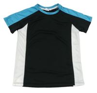Černo-modro-bílé sportovní tričko my wear