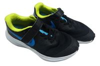 Černo-limetkovo-bílé ultralehké botasky Nike vel. 31
