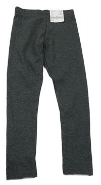 Nové - tmavošedé melírované teplákové legíny PRIMARK