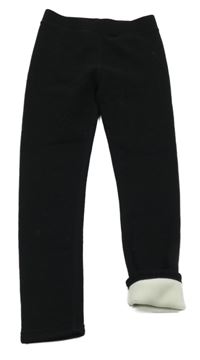 Černé thermo zateplené legíny