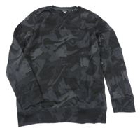 Čierno-tmavosivá army mikina F&F