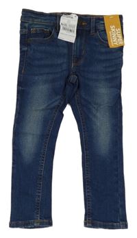 Nové - modré super skinny rifle Next