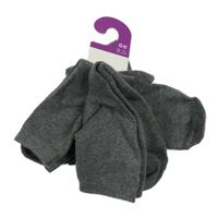 Nové - 3x - Tmavosivé ponožky