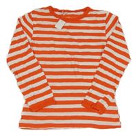 Nové - červeno-bílé pruhované triko 