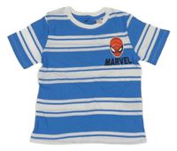 Modro-biele pruhované tričko so Spider-manem H&M