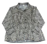 Béžová oversize tunika s leopardím vzorem River Island