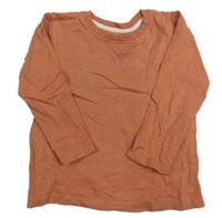 Hnědé triko s nápisem Primark
