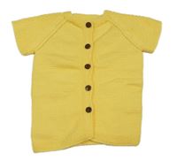 Horčicový prepínaci sveter