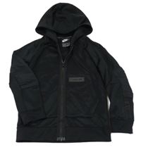 Černá sportovní propínací mikina s kapucí Nike Air Max