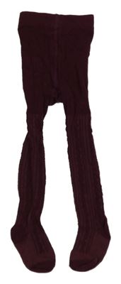 Vínové vzorované pančuchy George