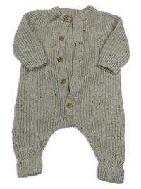 Sivý melírovaný pletený overal George