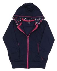 Tmavomodrá propínací mikina s kapucí Kiki&Koko