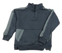 Tmavomodro-tmavosivá mikina George