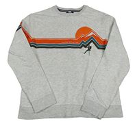 Světlešedá mikina s horolezcem Okaidi