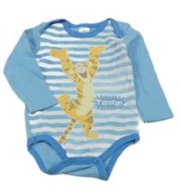 Modro-bílé pruhované body s Tygrem Disney