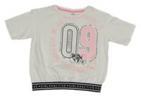 Biele crop tričko s číslom C&A