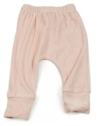 Světlerůžové sametové tepláky