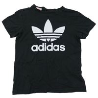 Čierne tričko s logom Adidas