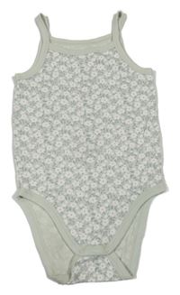 Světlezelené květované body C&A