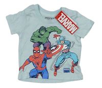 Svetlomodré tričko s hrdiny - Marvel Primark