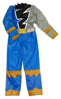 Kostým - modro-šedý overal - superhrdina 