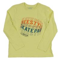 Žlté tričko s nápismi Primark