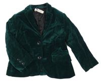 Tmavozelené sametové sako H&M
