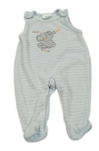 Světlemodré pruhované dupačky so slonom Ergee