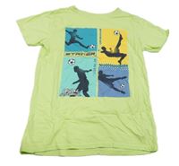 Zelené tričko s potiskem dunnes