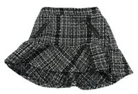 Čierno-béžová vzorovaná úpletová sukňa Matalan