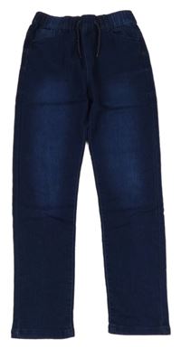 Nové - Tmavomodré teplákové skinny rifle dunnes