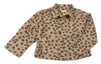 Béžová leopardí riflová bunda Next