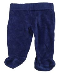 Tmavomodré sametové polodupky F&F