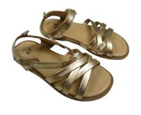 Zlaté třpytivé sandály H&M vel. 27