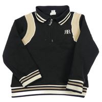 Čierno-béžová mikina s logom River Island