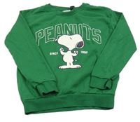 Tmavozelená mikina so Snoopym