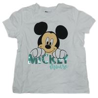 Biele tričko s Mickeym Disney