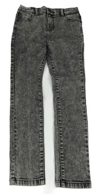 Sivé plesňové skinny teplákové rifle Denim Co.