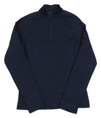 Tmavomodrá thermo mikina Decathlon