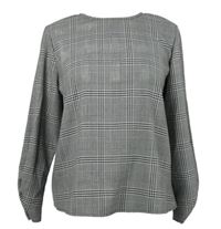 Dámské černo-bílé kostkované triko Mango 