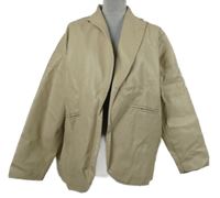 Dámský béžový koženkový kabátový cardigán PrettyLittle Thing