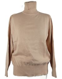 Dámsky svetloružový svetrový rolák