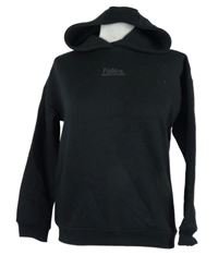 Dámská černá mikina s nápisy a kapucí Fudo 